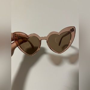 Saint Laurent Loulou Heart-shaped Sunglasses
